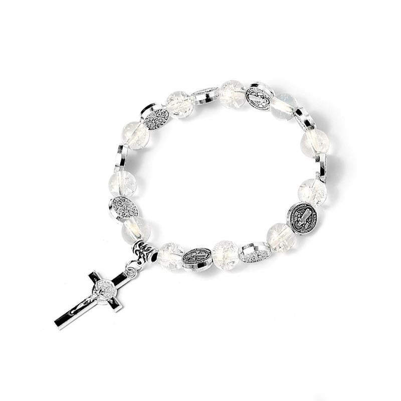 Wholesale Cross Colored Artificial Crystal Bracelet
